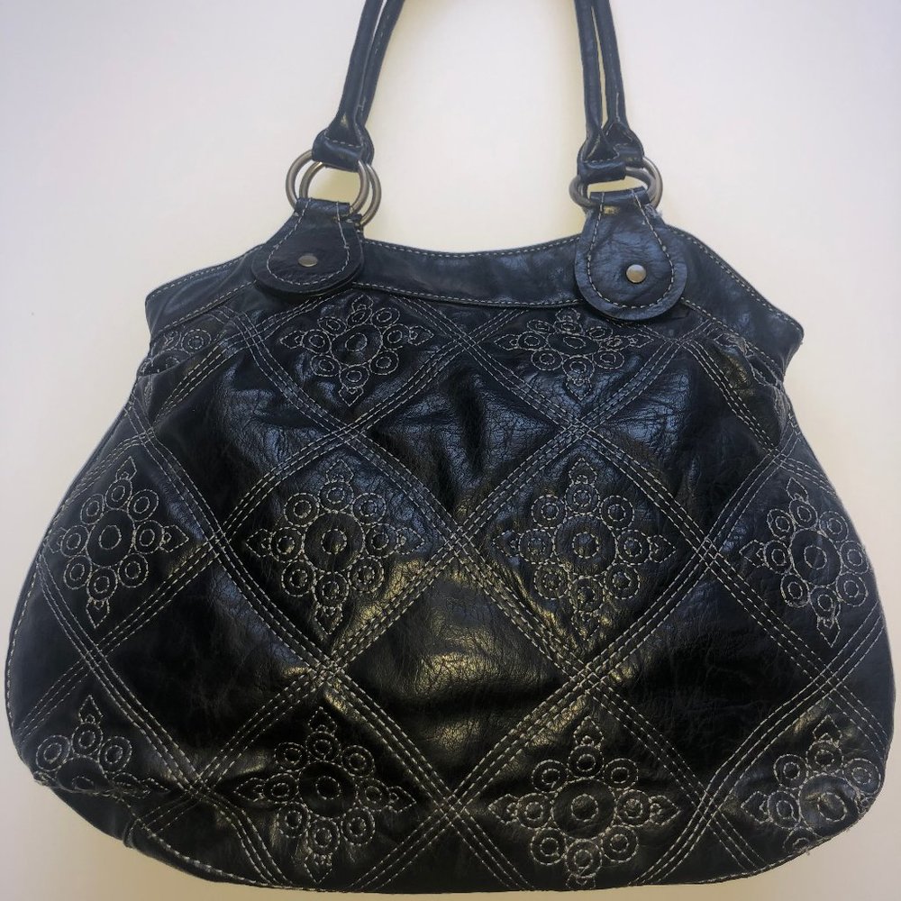 Stamp 10 Vintage Leather Hobo Bag